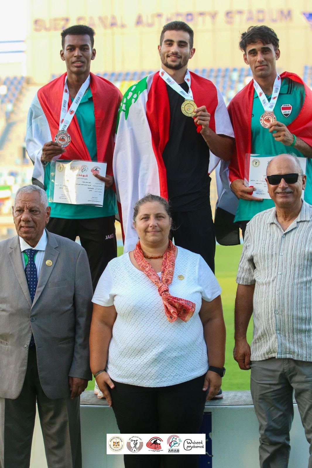 10 ميداليات للبنان في البطولة العربية بألعاب القوى لفئة دون 23 سنة